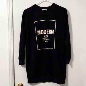Zara Sweater Dress Black